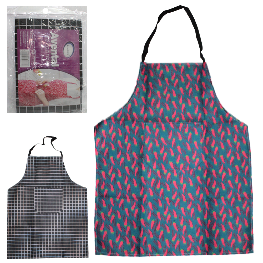 AVENTAL DE POLIESTER PARA COZINHA 70X55CM