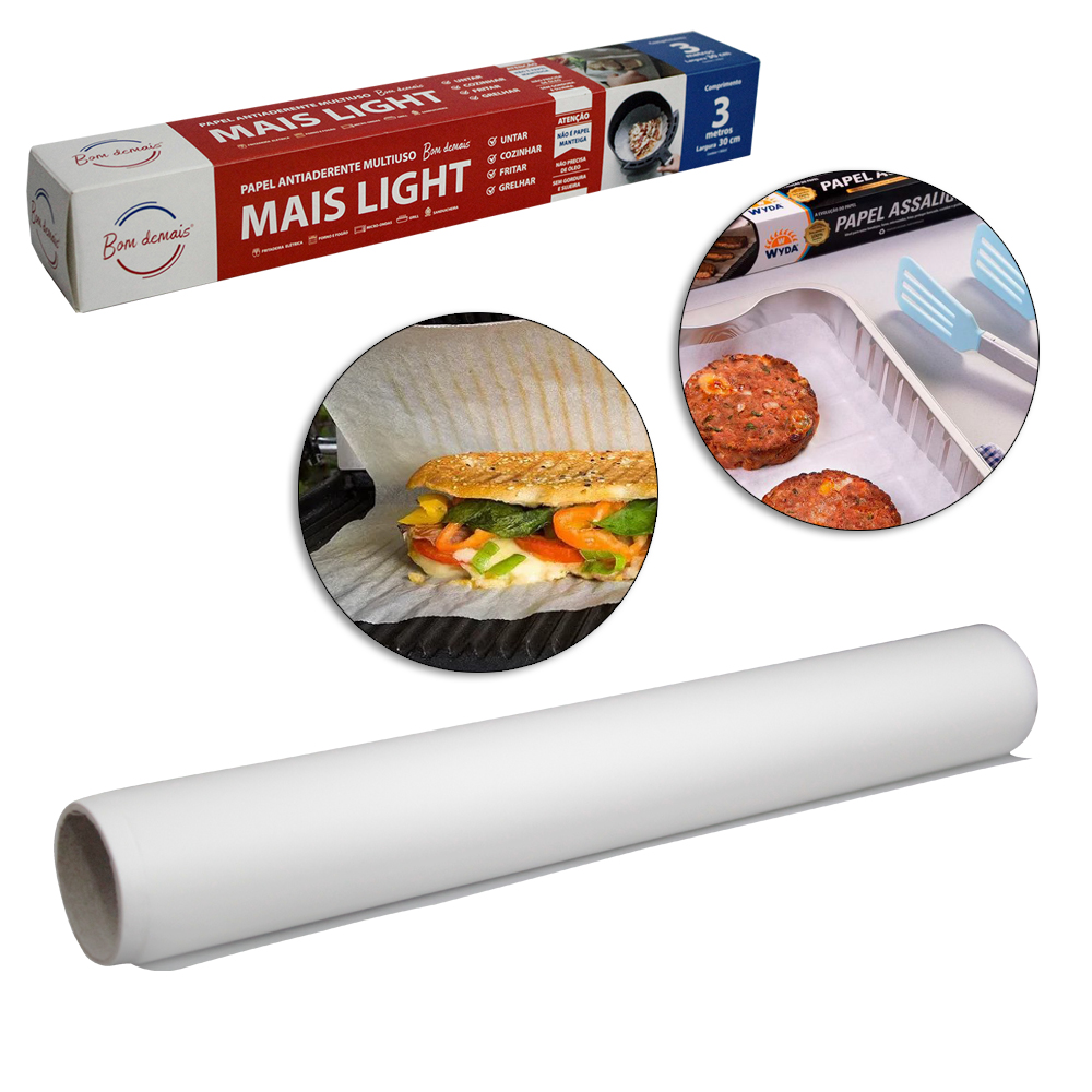 PAPEL ANTIADERENTE MAIS LIGHT 3MX30CM