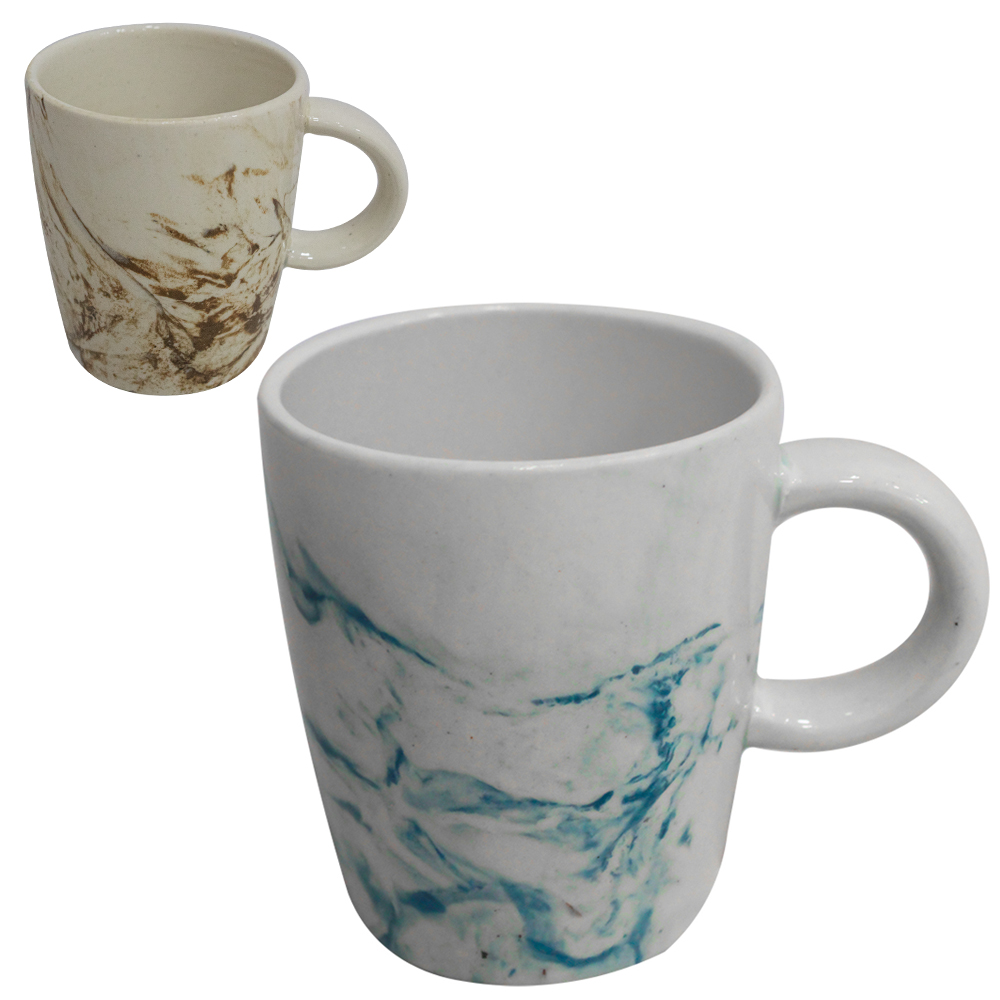 CANECA DE PORCELANA EVA MARMORE 235ML