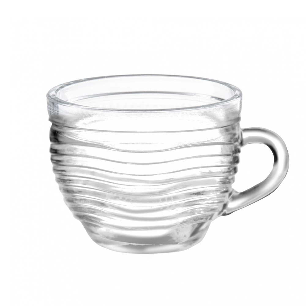 CANECA XICARA DE VIDRO PARA CHA CRISTAL 255ML