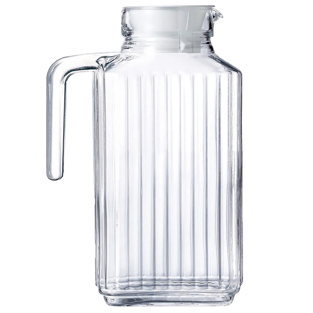 JARRA DE VIDRO COM TAMPA DE PLASTICO RIVIERA 1550ML