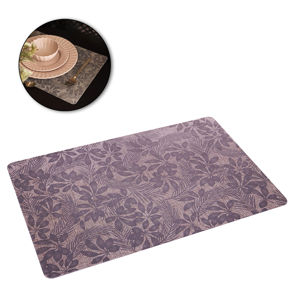 TOALHA LUGAR AMERICANO DE PLASTICO RETANGULAR BOTANIC 43,5X28,5CM