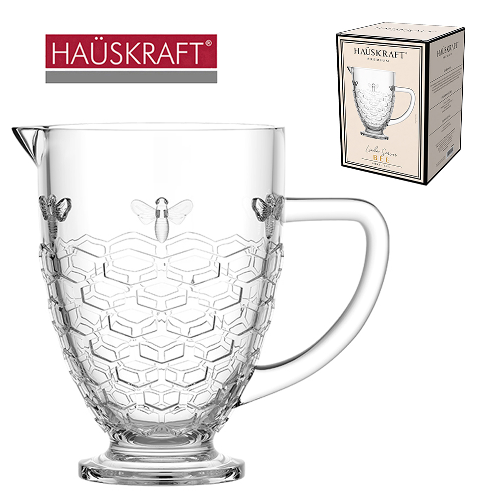 JARRA DE VIDRO ABELHA LINHA SERVIR BEE HAUSKRAFT PREMIUM 1,3L