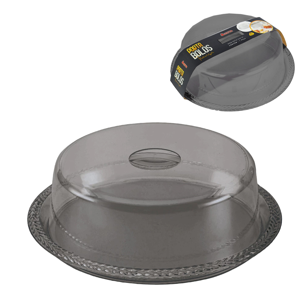 BOLEIRA DE ACRILICO COM TAMPA TRANCA FUME PREMIUM 10X32,5CM DE Ø