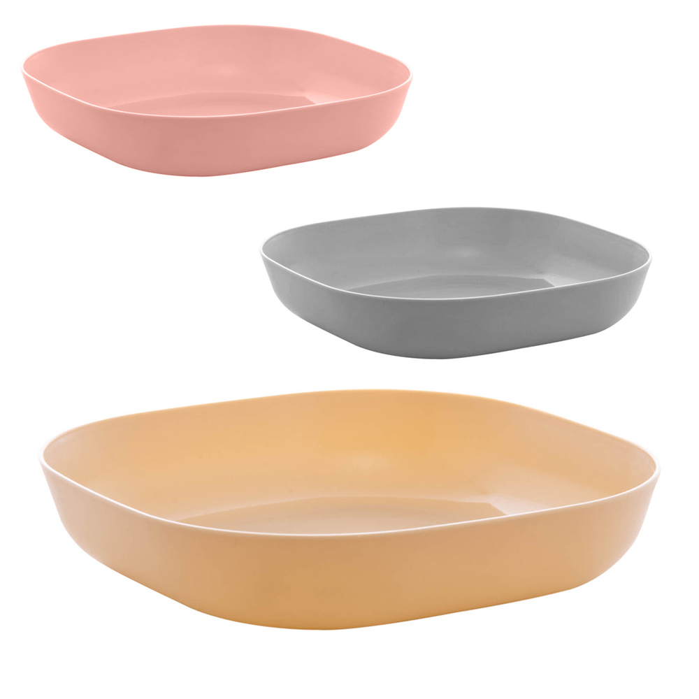 TIGELA DE BAMBU ECOLOGICO QUADRADA BOWL LINES 400ML 14,5X3CM