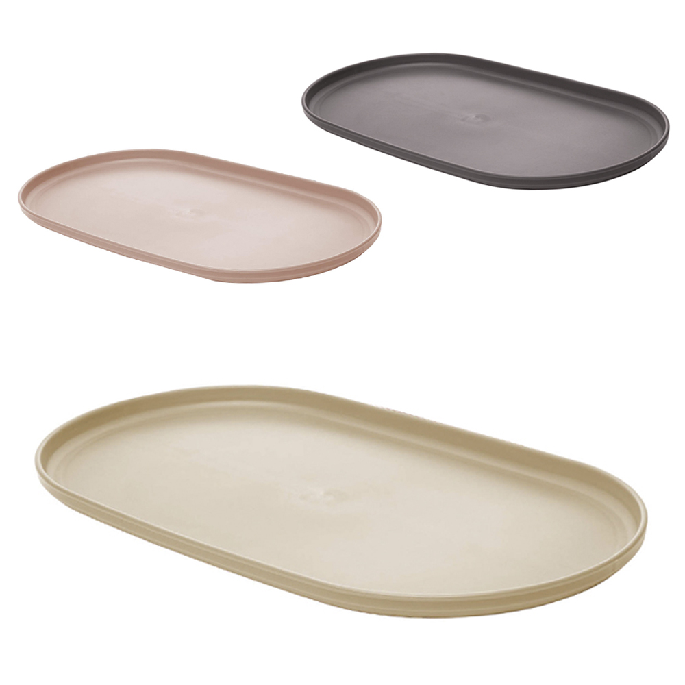 PRATO BANDEJA TRAVESSA DE BAMBU ECOLOGICO OVAL LINES 400ML 30,5X17X1,5CM
