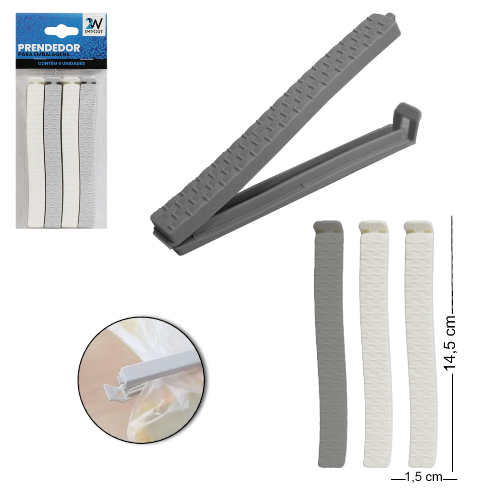 LACRA VEDA EMBALAGEM DE PLASTICO RATTAN MULTIUSO COLORS COM 4 PECAS 14,5X1,5CM