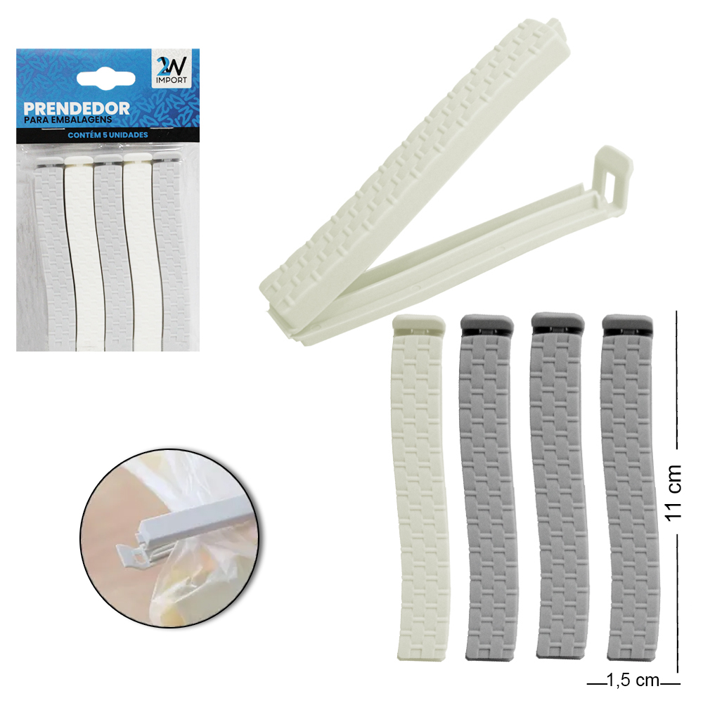 LACRA VEDA EMBALAGEM DE PLASTICO RATTAN MULTIUSO COLORS COM 5 PECAS 11X1,5CM