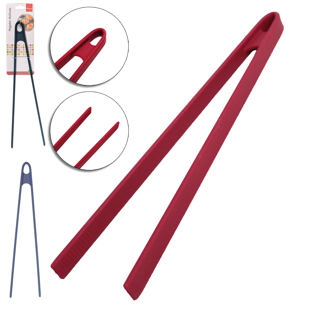 PEGADOR DE INOX REVESTIDO DE SILICONE MULTIUSO 29CM