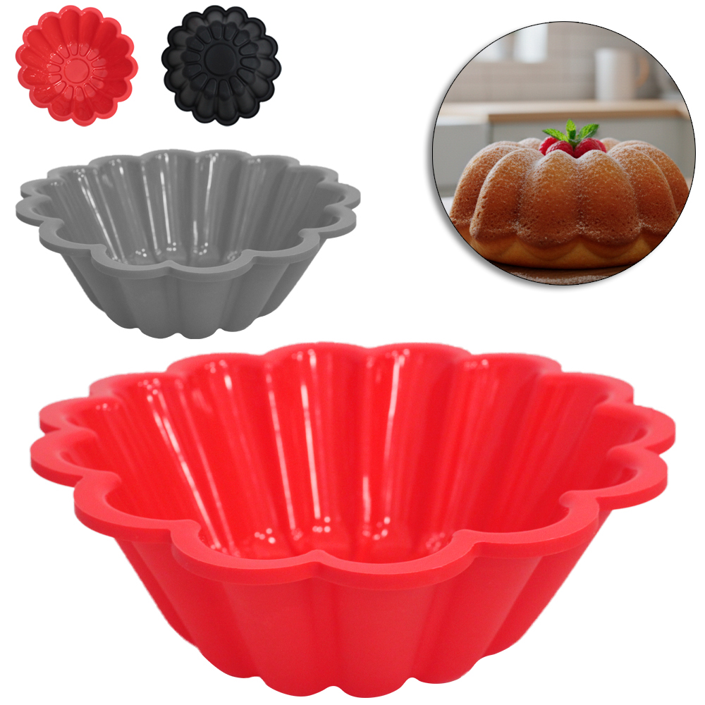 FORMA DE SILICONE REDONDA PARA BOLO / TORTA 7,5X24CM DE Ø