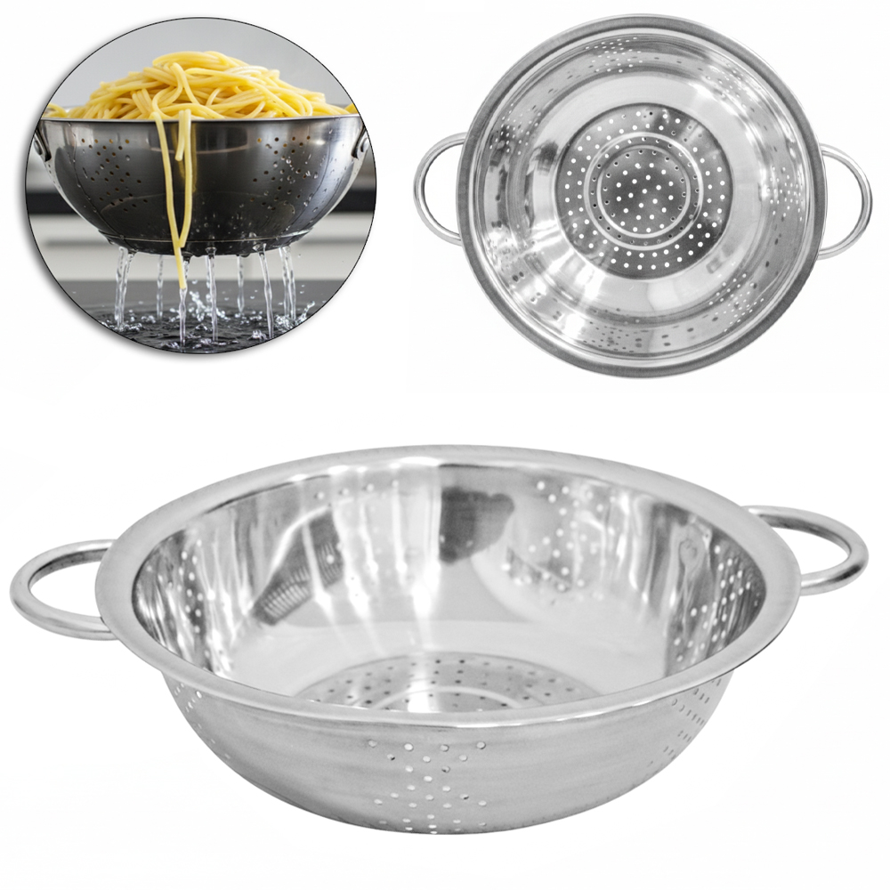 ESCORREDOR DE MASSAS DE INOX 8X31X25CM DE Ø