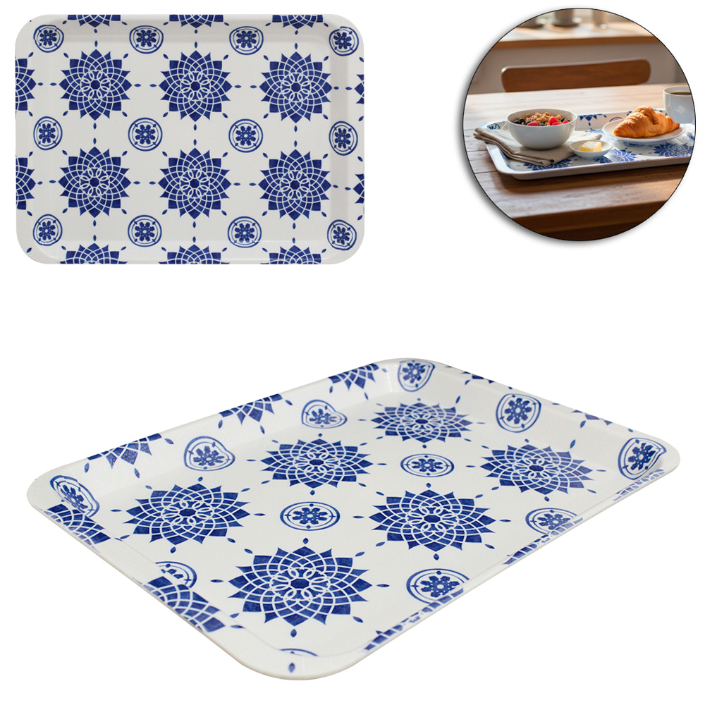 BANDEJA DE PLASTICO RETANGULAR 30,2X22X2CM 