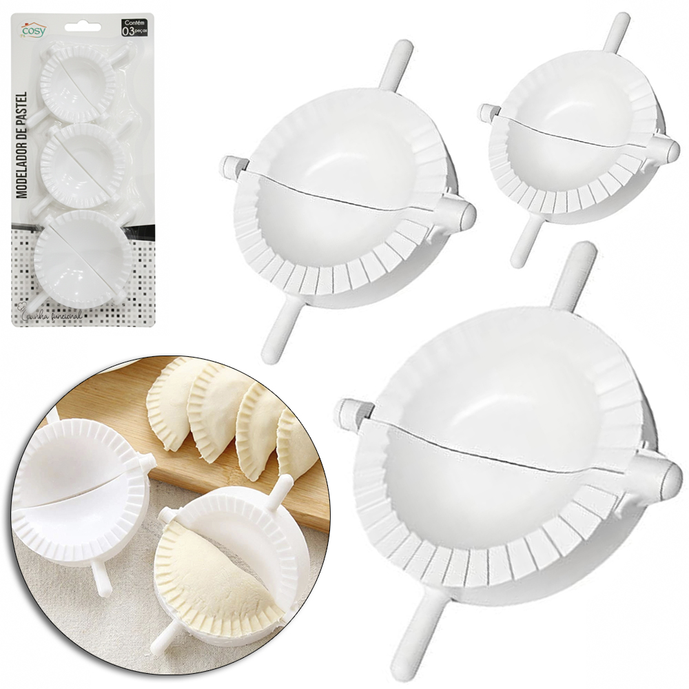 FORMA DE PLASTICO PARA PASTEL / FOGAZZA COM 3 PECAS NA CARTELA
