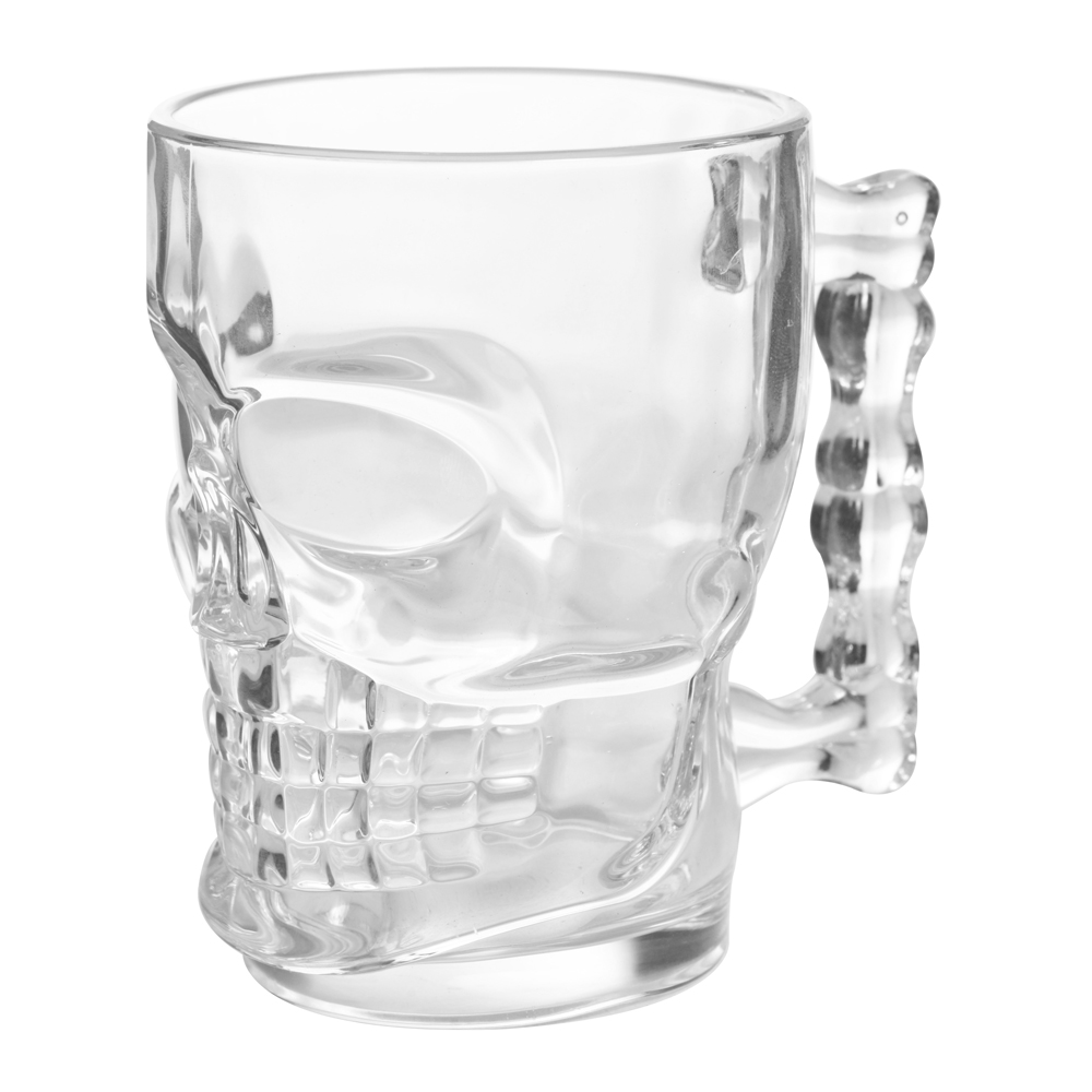CANECA DE VIDRO CAVEIRA PARA CHOPP 500ML