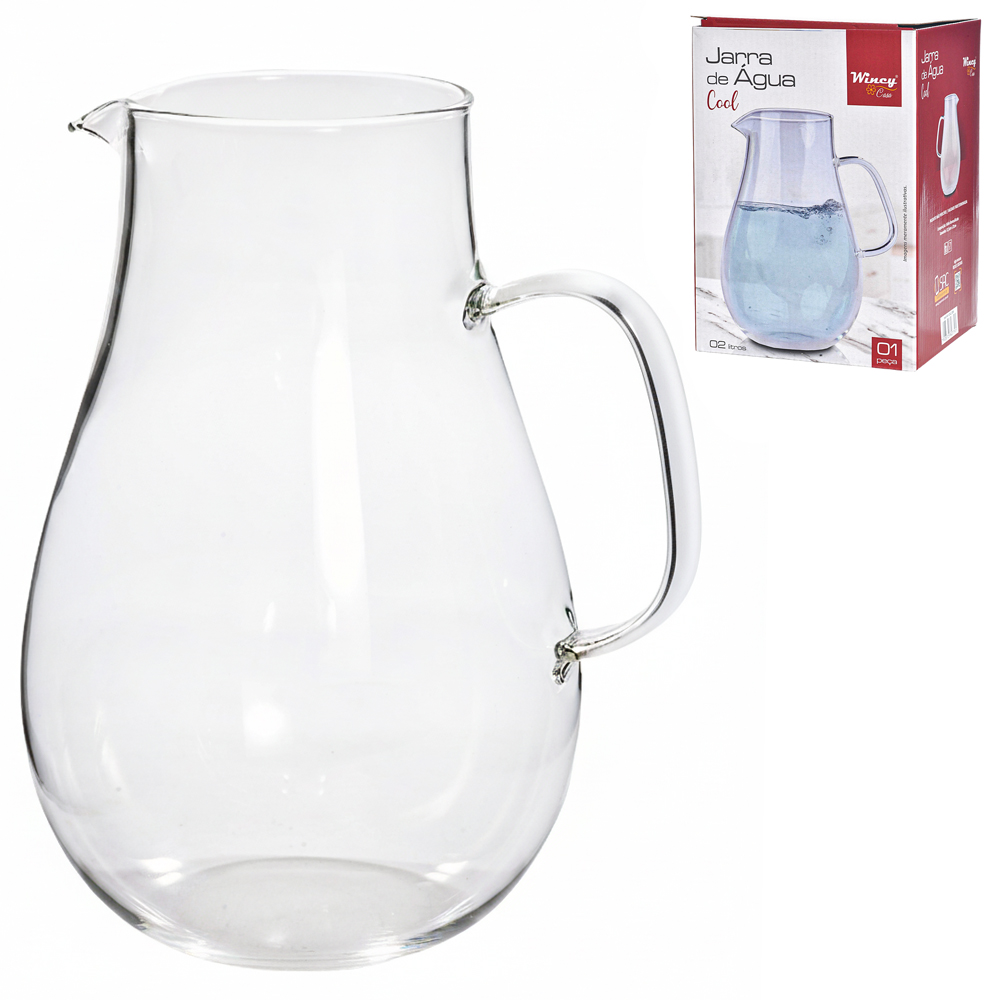 JARRA DE VIDRO AGUA COOL 2L