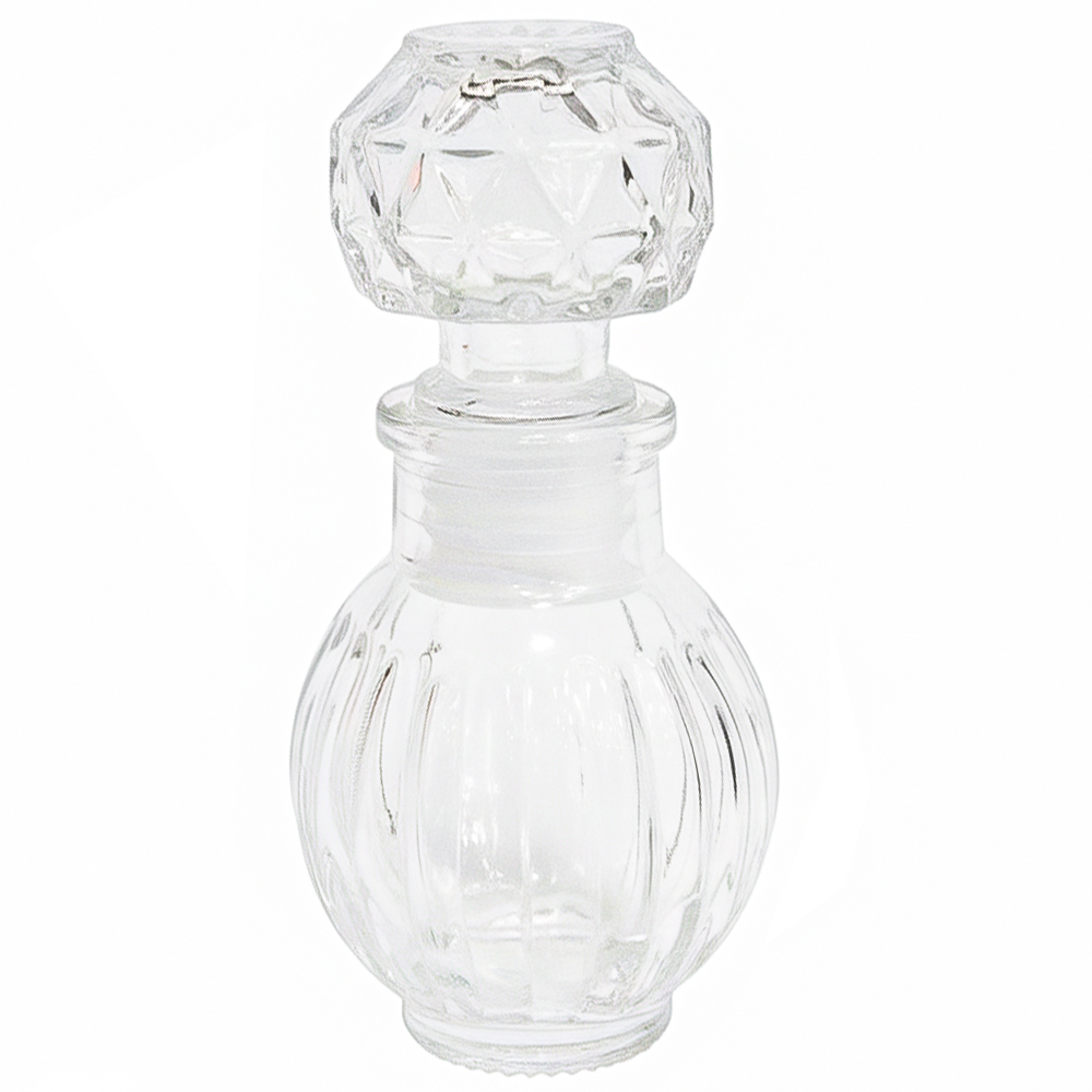 MINI GARRAFA LICOREIRA DE VIDRO REDONDA 50ML