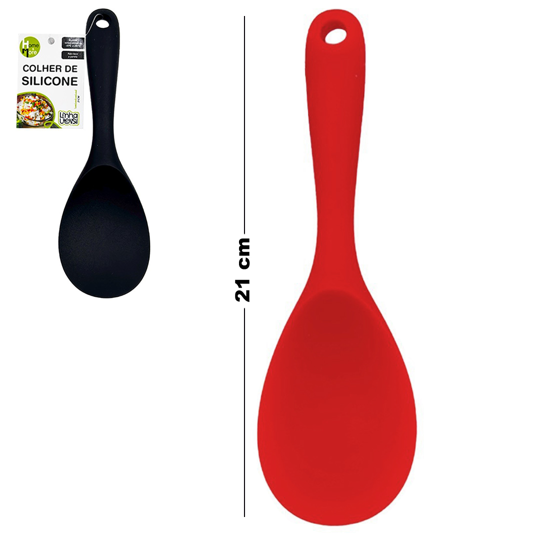 COLHER DE ARROZ GOHAN DE SILICONE 21X6,5CM