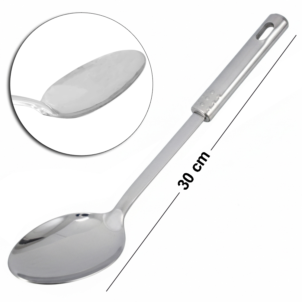 COLHER DE ARROZ DE INOX 30X7CM