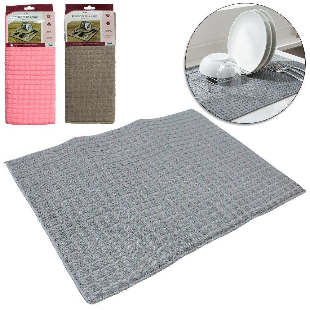 ESCORREDOR DE LOUCAS DE TECIDO / MICROFIBRA FACILE 40X30CM