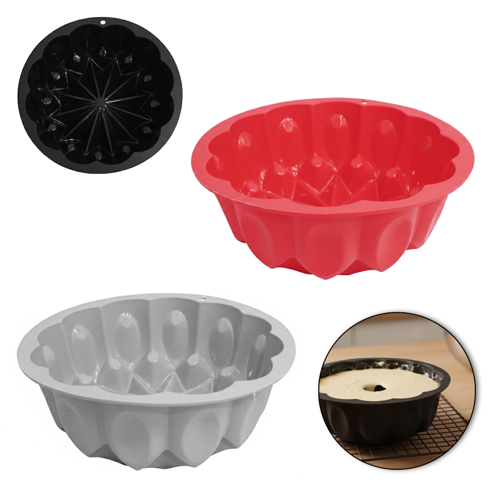 FORMA DE SILICONE REDONDA PARA BOLO / TORTA 8,5X22CM DE Ø