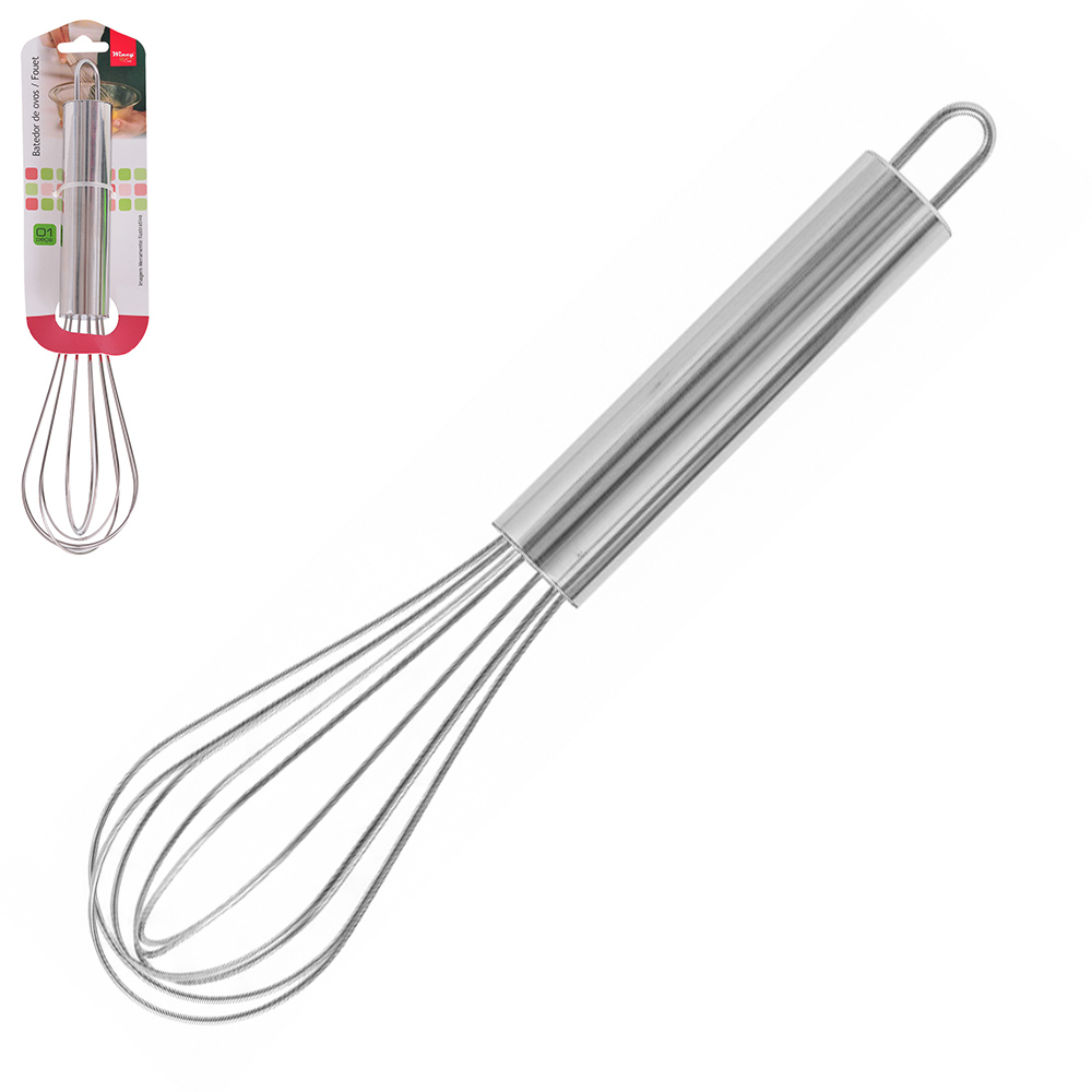 BATEDOR DE CLARA FOUET MANUAL DE INOX 25X6CM