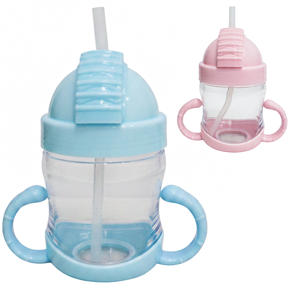 COPO BABY COM TAMPA E CANUDO + ALCA DE PLASTICO 240ML