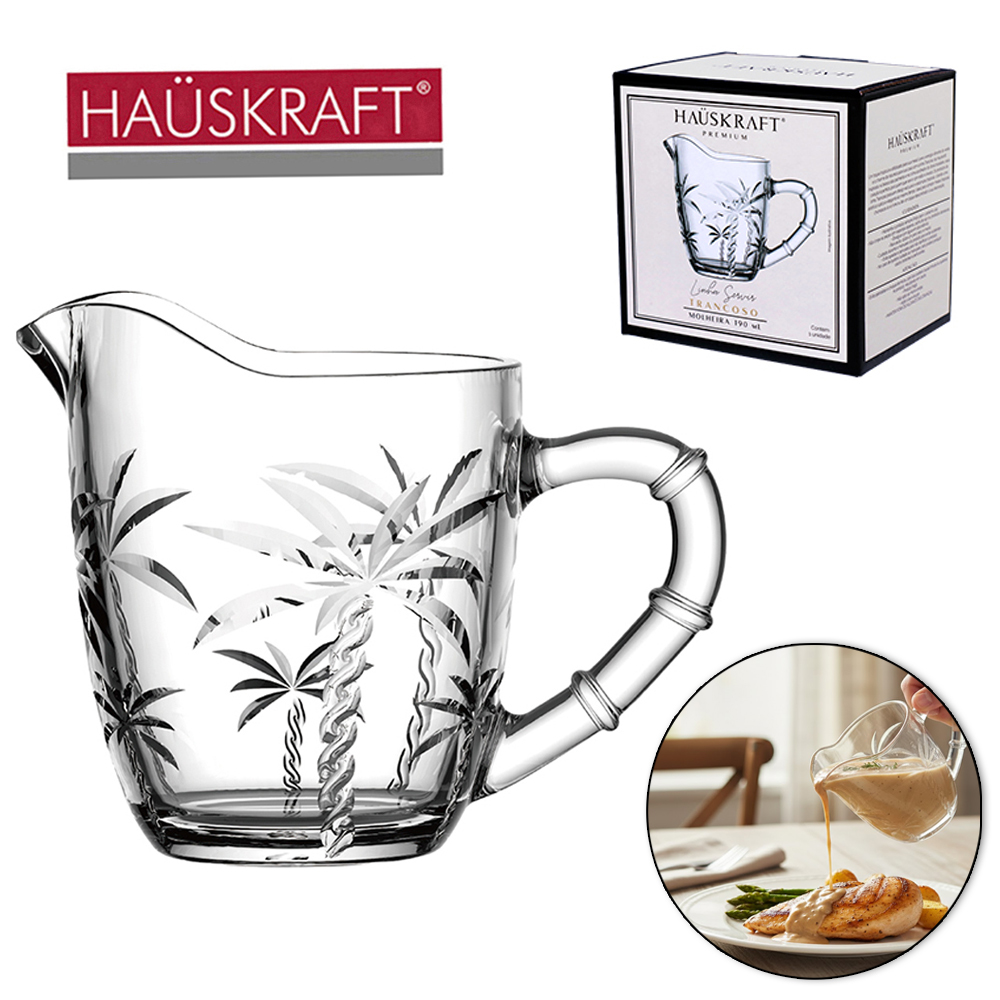 MOLHEIRA DE VIDRO LINHA SERVIR TRANCOSO HAUSKRAFT PREMIUM 190ML 11,5X9X8CM