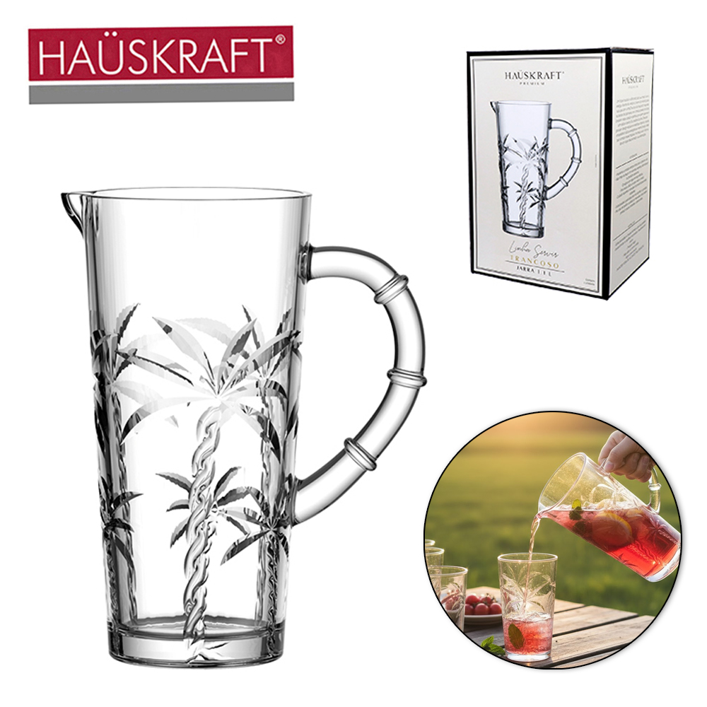 JARRA DE VIDRO LINHA SERVIR TRANCOSO HAUSKRAFT PREMIUM 1,1L