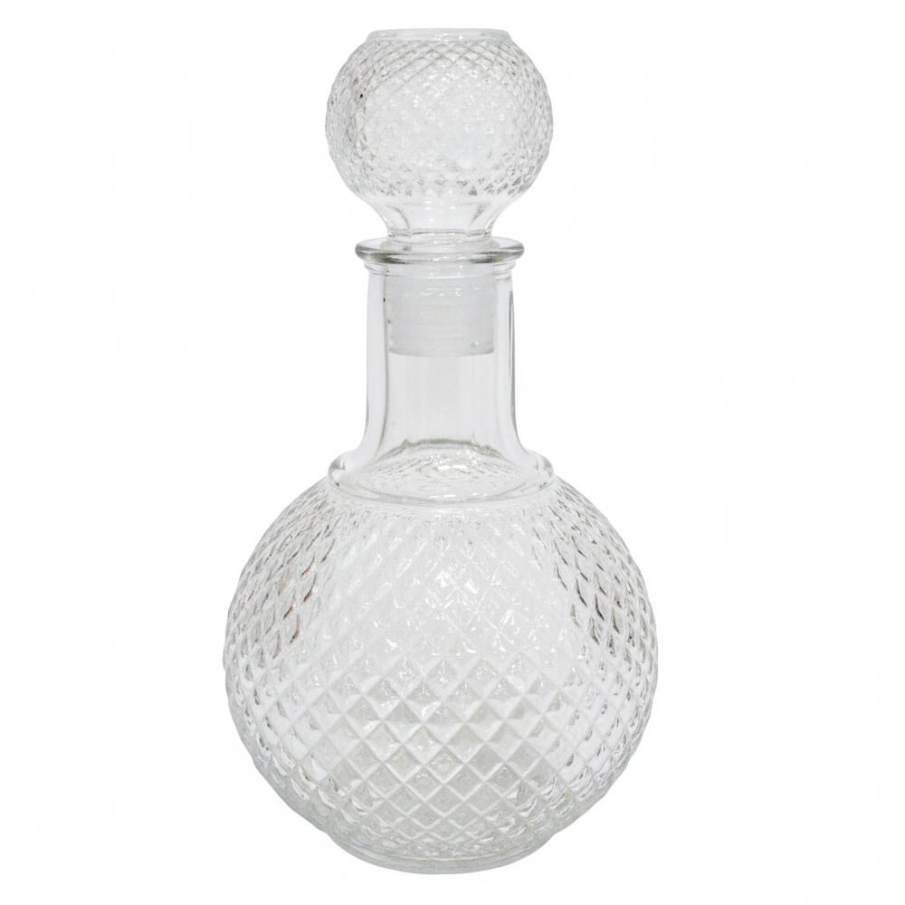 LICOREIRA DE VIDRO REDONDA 1L