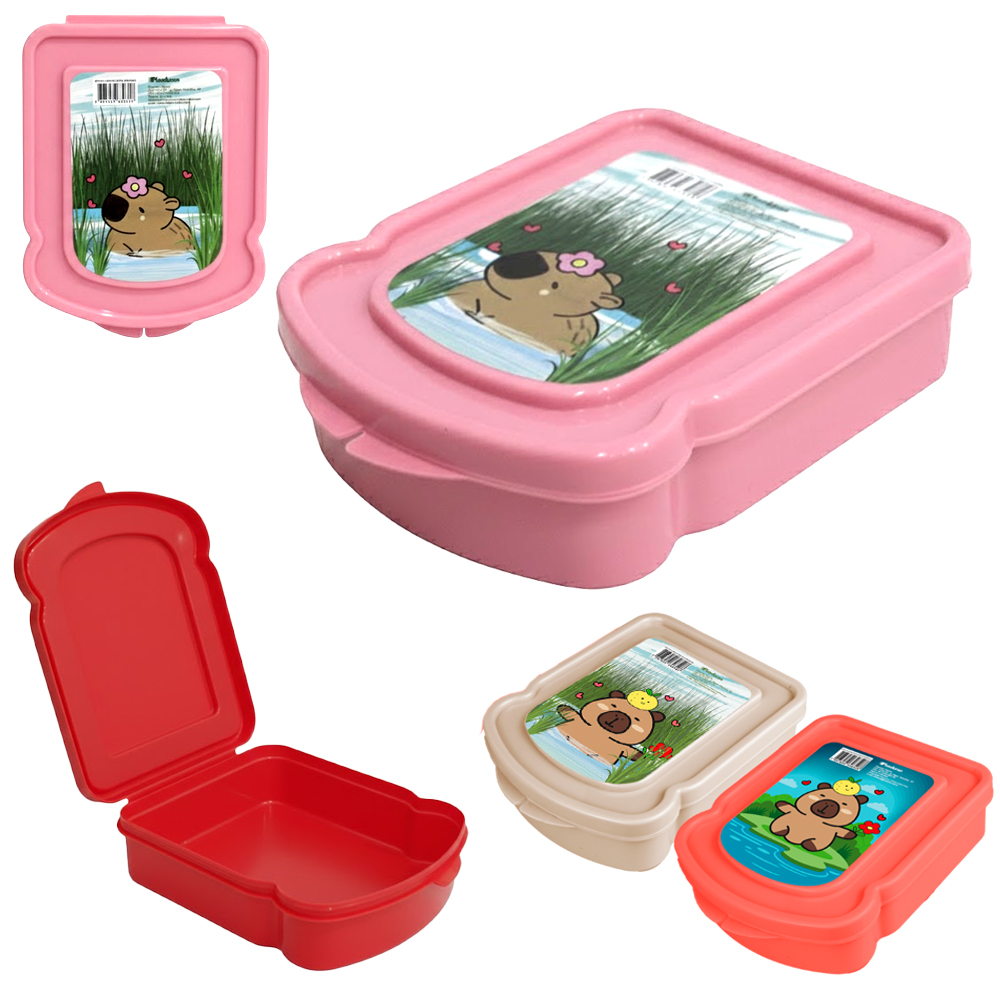 SANDUICHEIRA DE PLASTICO CAPIVARA 16,5X12,2X4CM