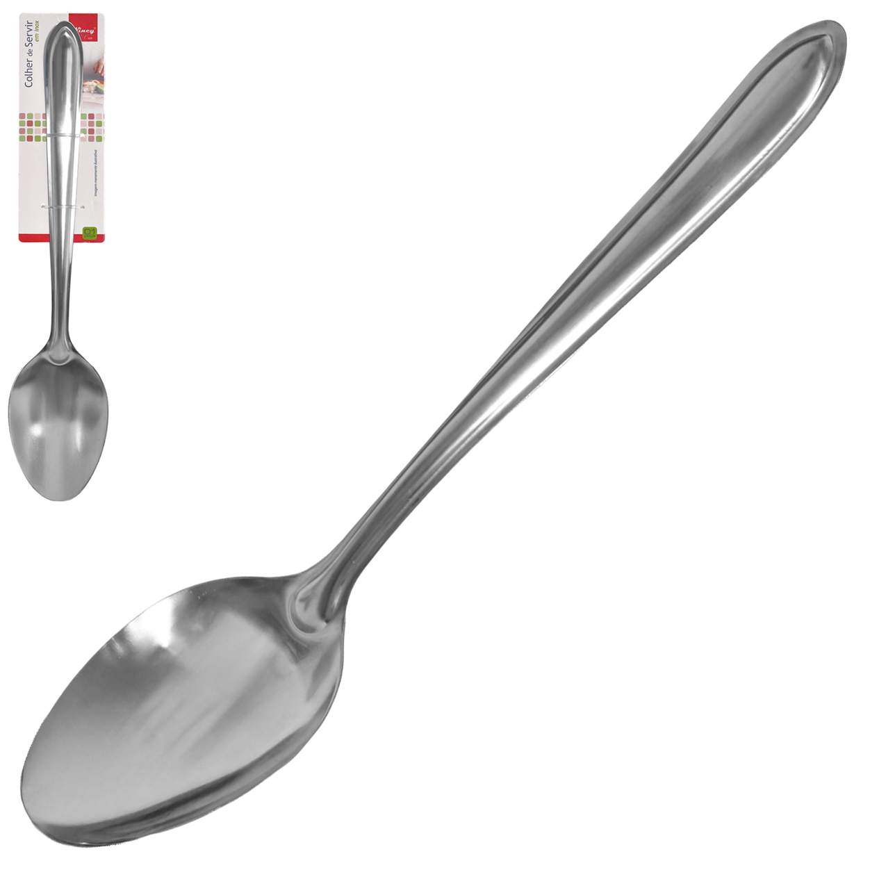 COLHER DE ARROZ DE INOX 32,7X6,9CM