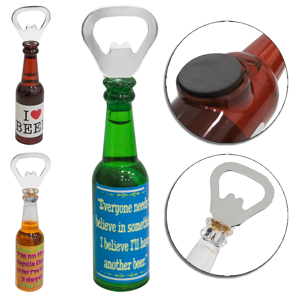 ABRIDOR DE GARRAFA MODELO GARRAFA COM IMA DE GELADEIRA