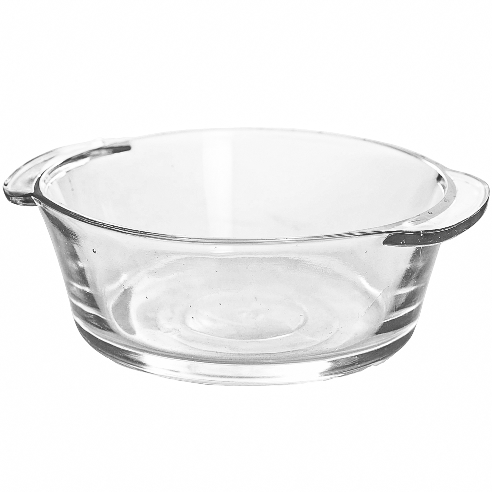 TIGELA DE VIDRO REDONDA PARA SOBREMESA COM ALCA 167ML