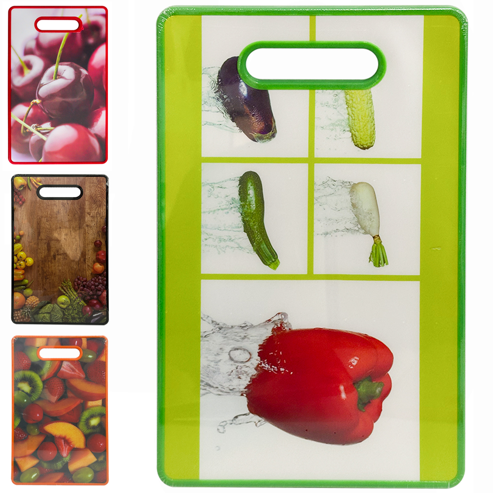 TABUA DE CORTE DE PLASTICO RETANGULAR 37X23CM