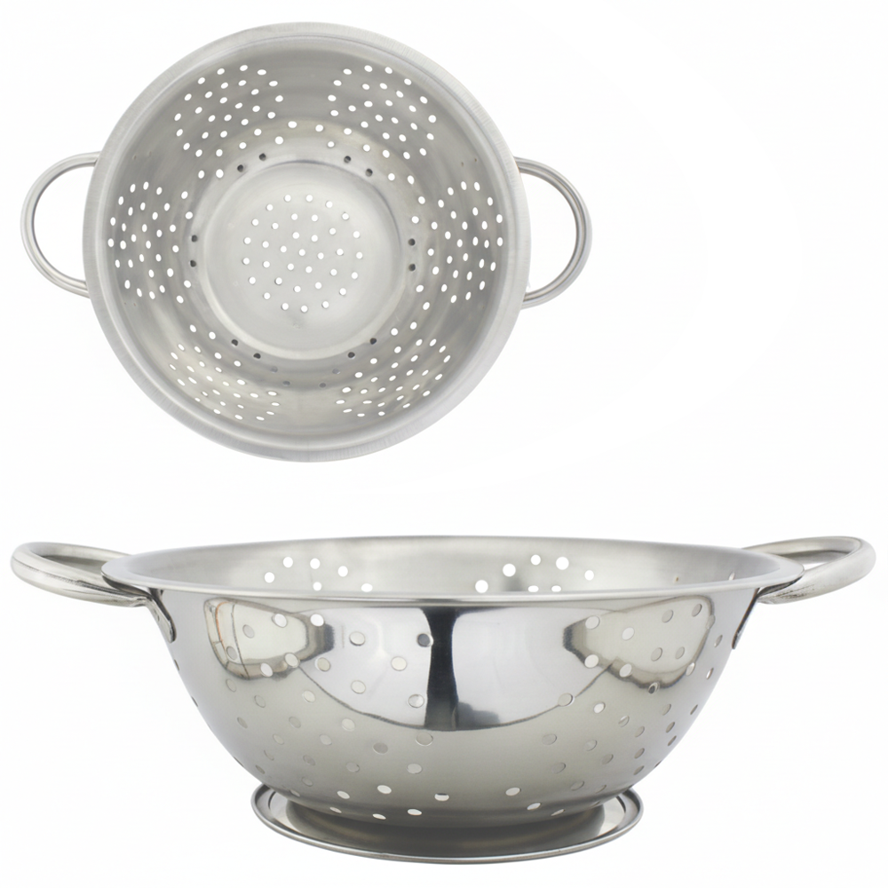 ESCORREDOR DE MASSAS DE INOX COM PE 9X30X24CM DE Ø