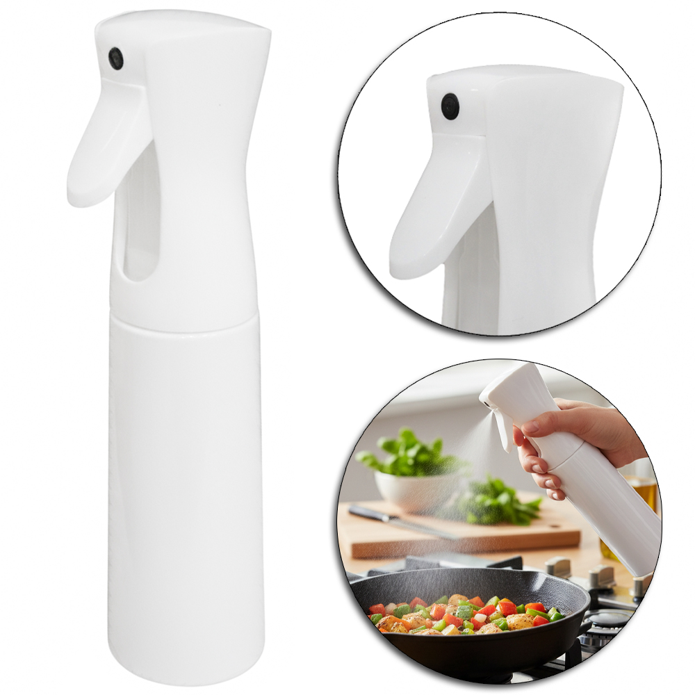 AZEITEIRO / VINAGREIRO SPRAY DE PLASTICO BRANCO 300ML