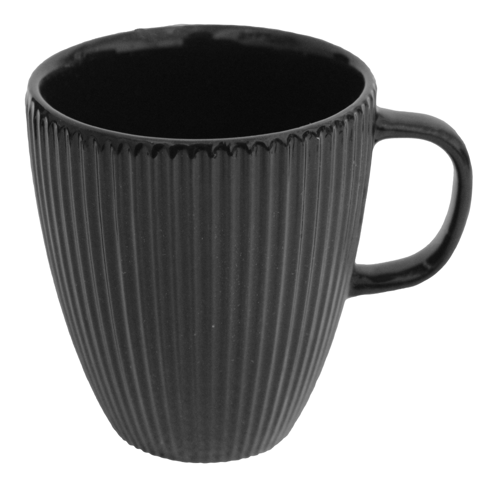 CANECA XICARA DE PORCELANA LUME PRETA 230ML