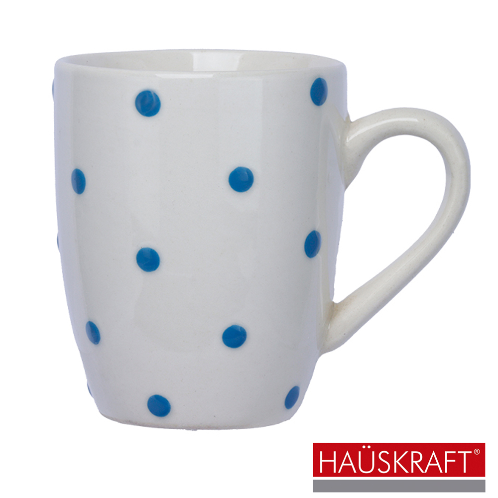 CANECA XICARA DE PORCELANA POA AZUL HAUSKRAFT 280ML