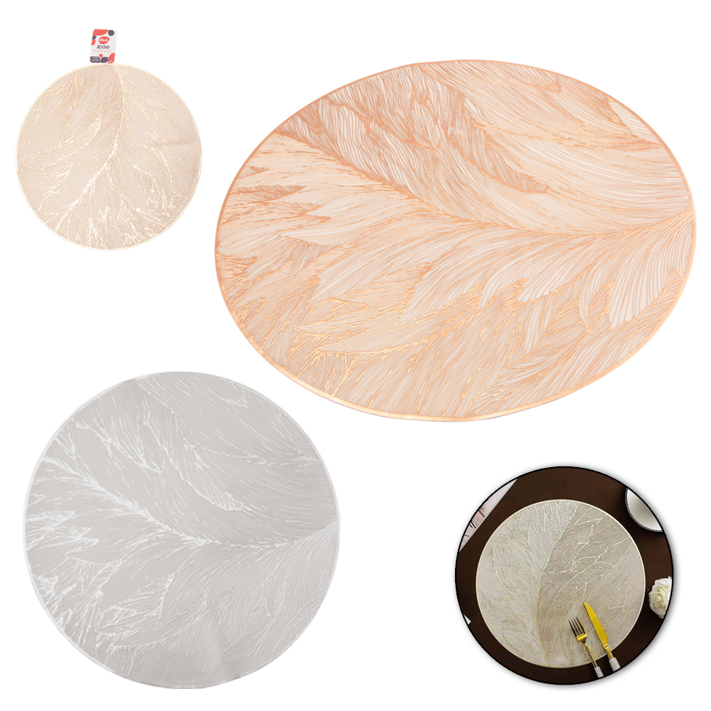 TOALHA LUGAR AMERICANO DE PVC REDONDA 37,5CM DE Ø