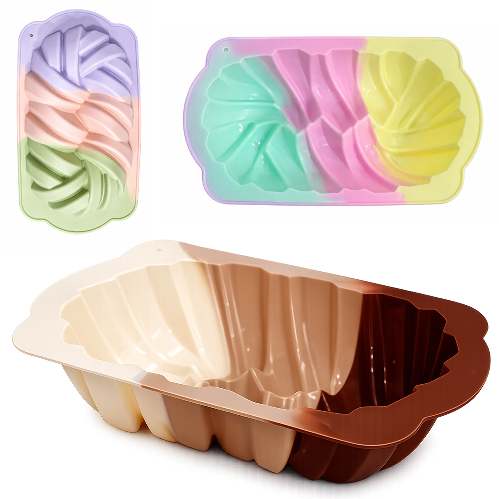 FORMA DE SILICONE RETANGULAR PARA BOLO / PAO 23,5X13,2X5,5CM