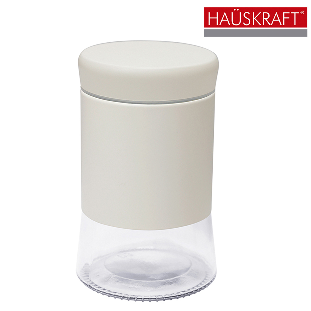 POTE DE VIDRO / INOX REDONDO PARA MANTIMENTOS COM TAMPA HERMETICA MALONE HAUSKRAFT PREMIUM 700ML