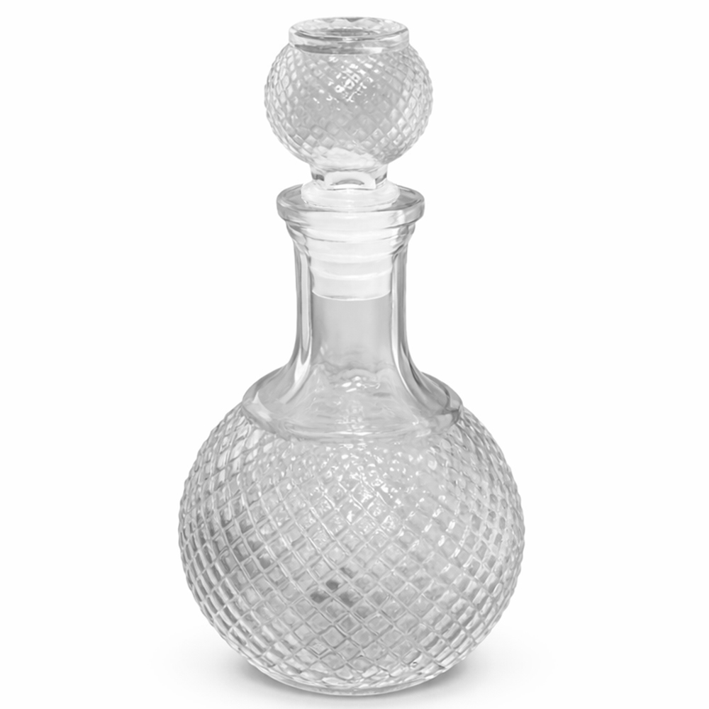 FRASCO DECORATIVO LICOREIRA DE VIDRO REDONDA 150ML