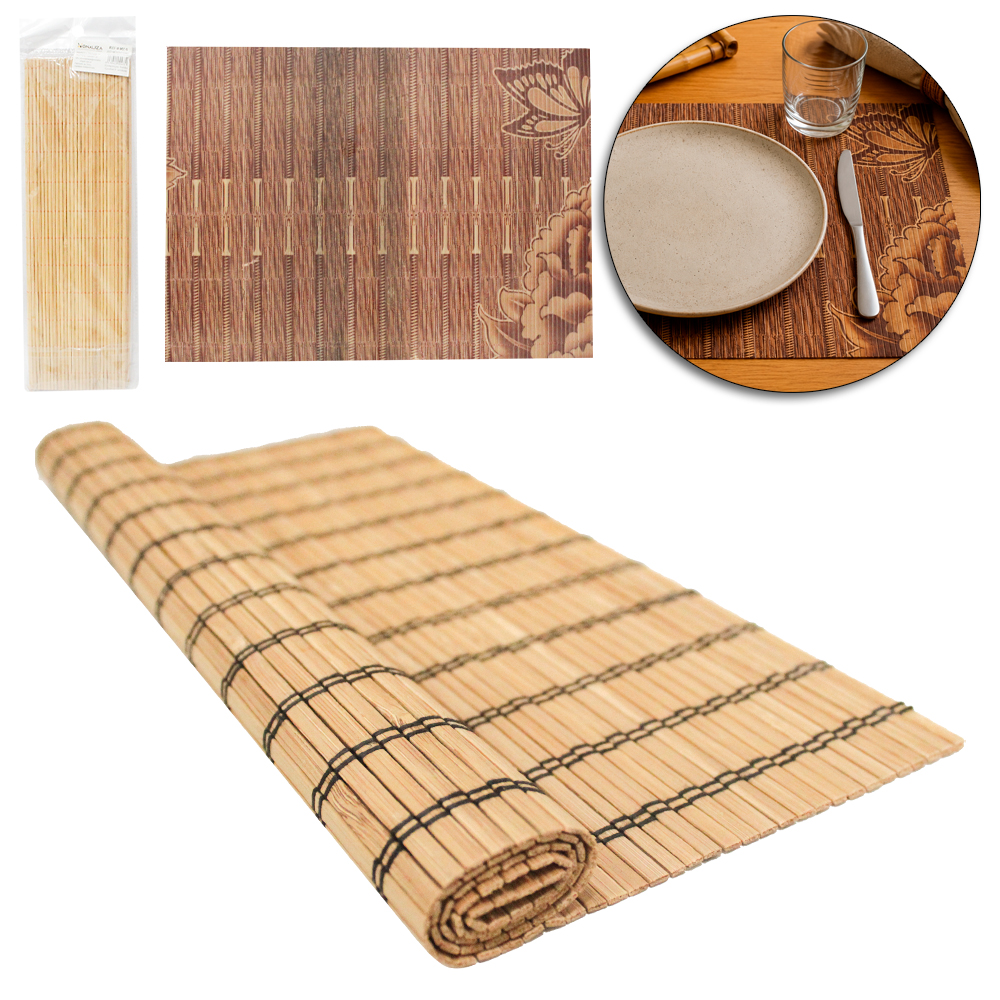 TOALHA LUGAR AMERICANO DE BAMBU RETANGULAR 45X30CM