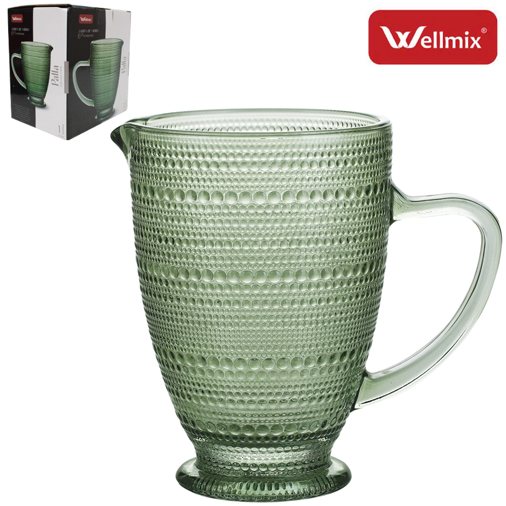 JARRA DE VIDRO PREMIUM PALLA COLLECTION VERDE 1,3L 