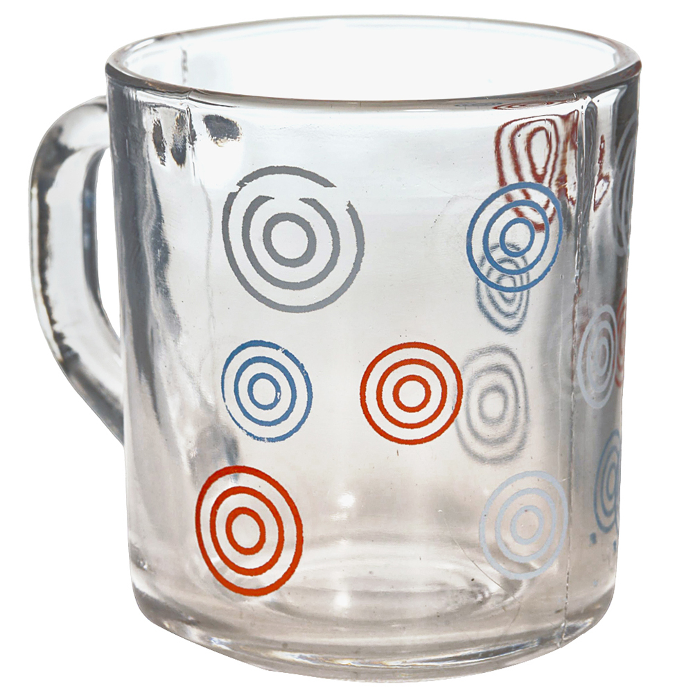 CANECA XICARA DE VIDRO ESPIRAL 215ML
