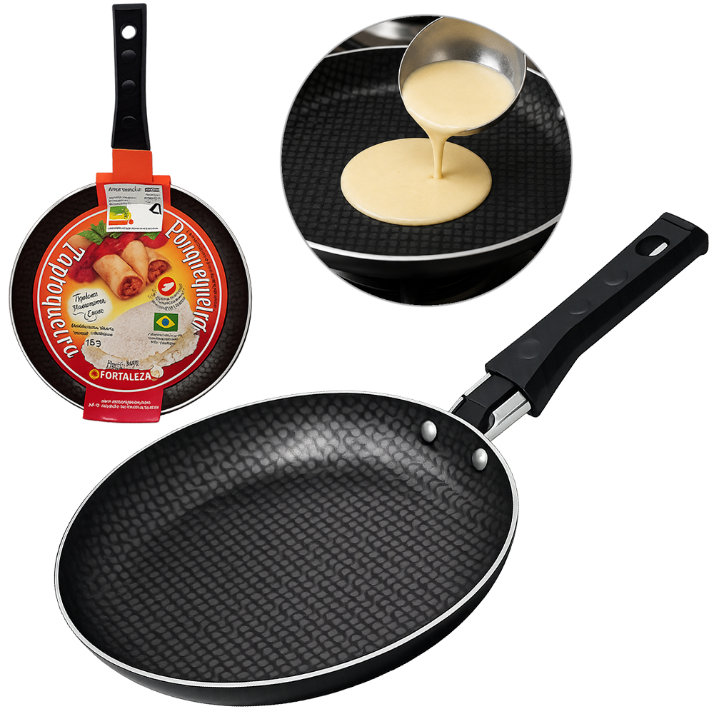 PANQUEQUEIRA / TAPIOQUEIRA / CREPE FRANCESA ANTIADERENTE BLACK 18CM DE Ø 