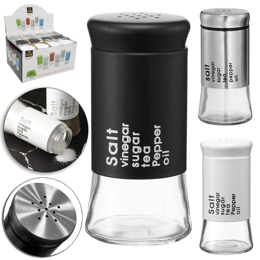 PORTA CONDIMENTO DE VIDRO / INOX COM TAMPA DE PLASTICO 150ML DP PLAY