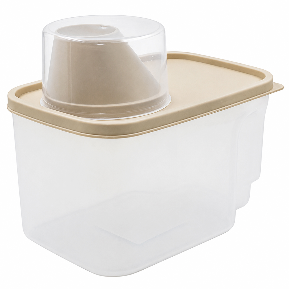 DISPENSER MULTIUSO DE PLASTICO COM COPO TAMPA NEX HOME 1500 / 180ML