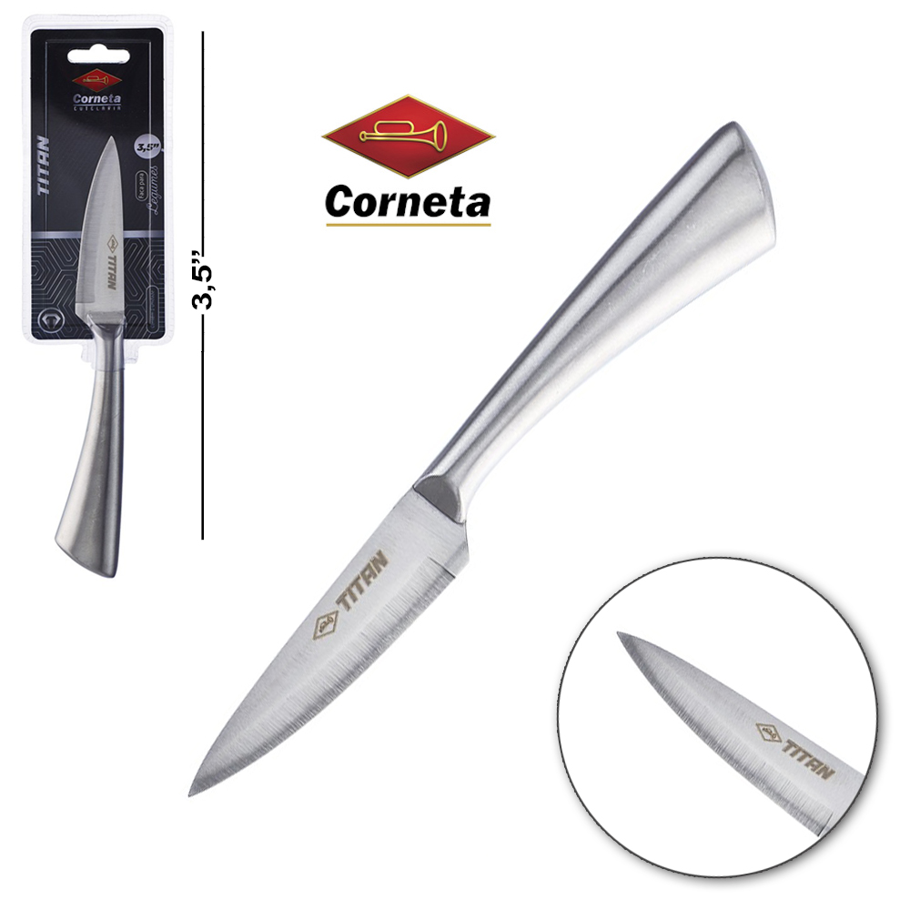 FACA DE LEGUMES DE INOX 3,5'' TITAN TD