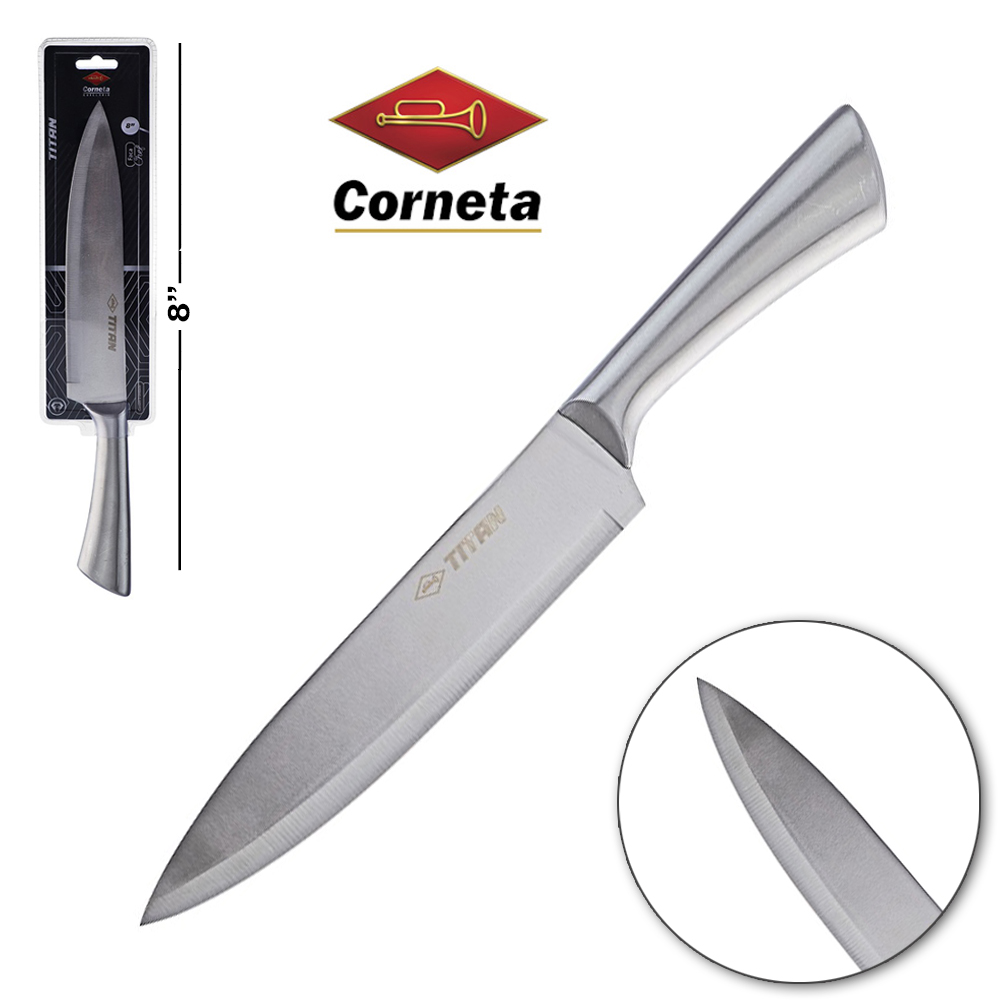 FACA DE CARNE / PEIXEIRA DE INOX  8'' CHEF TITAN TD